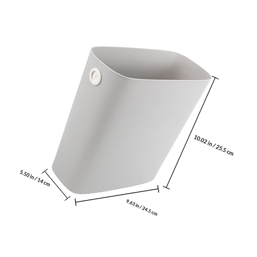 Zerodeko 2pcs Plastic Trash Can Wastebasket 8l Lock Lid Kitchen Rubbish Bin for Home Office Bathroom Storage Container