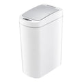Ninestars DZT-9-2S-WH Bathroom Sensor Trash Can ABS Plastic 9L Auto Open and Close Waterproof White