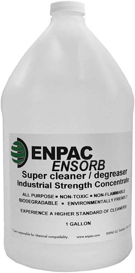 Enpac 1-Gallon Bottle ENSORB® Super Cleaner/Degreaser Case of 4 Clear Water-based Environmentally friendly Biodegradable