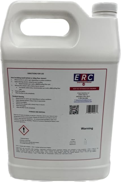 #1 Epoxy Cleaner – Concentrated Formula (1 Gallon) | Helps Removes Oil Stains | No Haze or Sticky Residue | For Epoxy Floors &amp Sealed Concrete |*Results depend on topcoat condition
