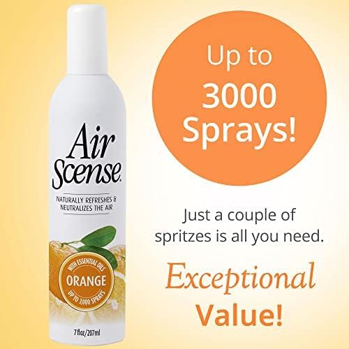 Citra Solv &amp Air Scense | Special Bundle | Concentrated Cleaner &amp Degreaser 32 oz| Essential Oil Air Freshener Orange 4 PK| Household Cleaner Non-Aerosol | Valencia Orange Oil