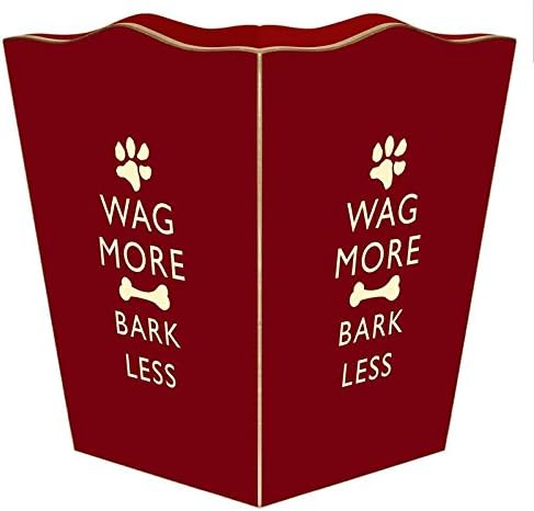 Marye-Kelley WB2484 - Wag More Bark Less Red