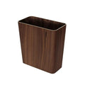 Garbage Can Walnut/Curved Willow Trash Can Wastebasket Square Garbage Bin for Living Room BedroomBathroom/Black Walnut