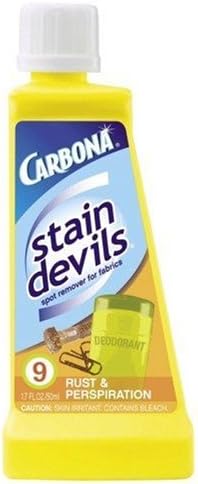 Carbona Rust &amp Perspiration Laundry Stain Remover No. 9 Safe On Skin 1.7 Fluid Ounces (Pack of 6)