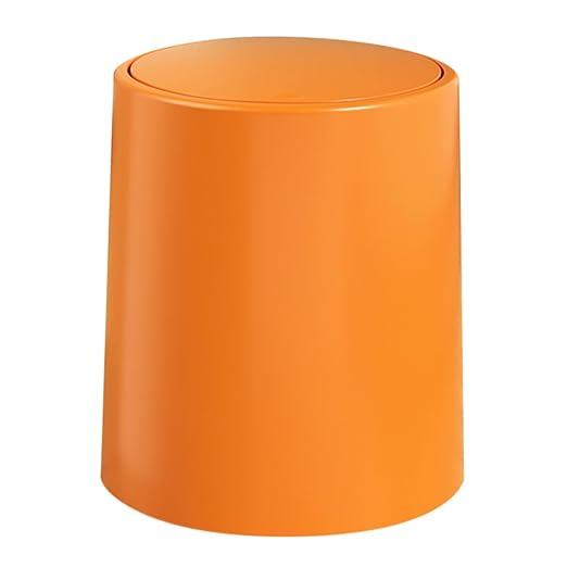 VALICLUD Double Compartment Trash Can with Press Lid Medium Size Thickened Plastic Garbage Bin for Kitchen and Bathroom Use Covered Wastebasket for Home and Bedroom Organization