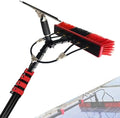 Water Fed Pole Kit Professional Solar Panel Window Cleaner with Squeegee &amp Telescopic Brush for Truck Caravan Window Glass Cleaning Kit Washer Spray Washing System12F