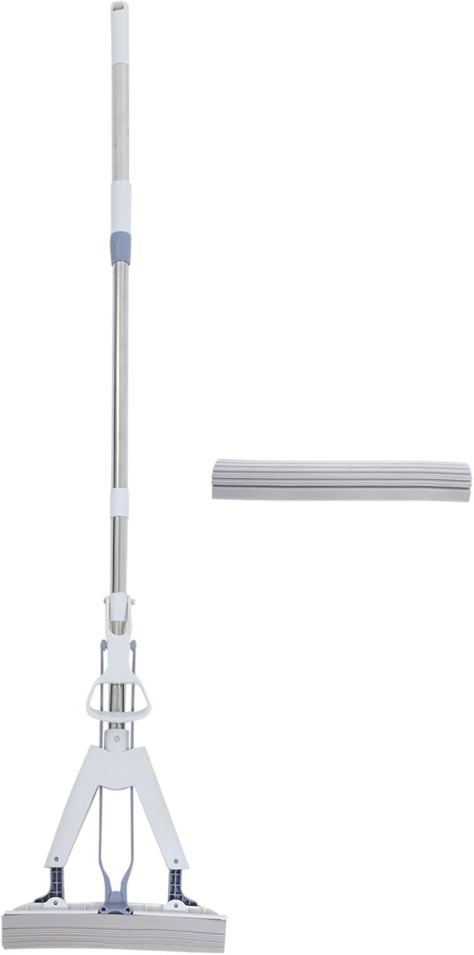1 Set Folding Squeeze Mop Dual Use Lazy Mop for Efficient Tile Marble and Floor Cleaning Lightweight Durable Design for Easy Use