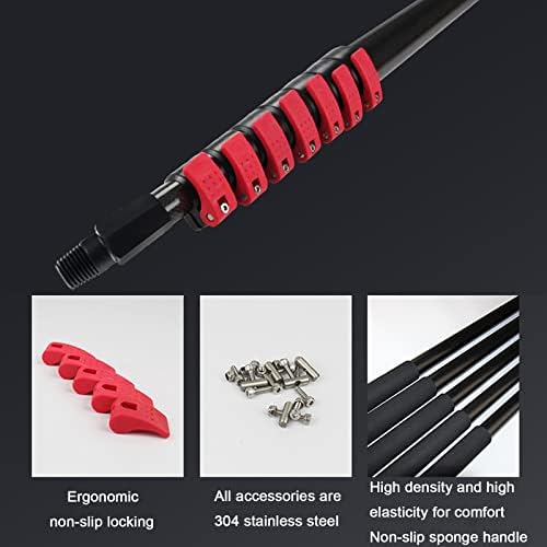 Water Supply Rod Kit Glass Cleaning Tool Retractable Water Supply Rod for Cleaning Solar Panels and Window Glass Superior Cleaning7.2M/24