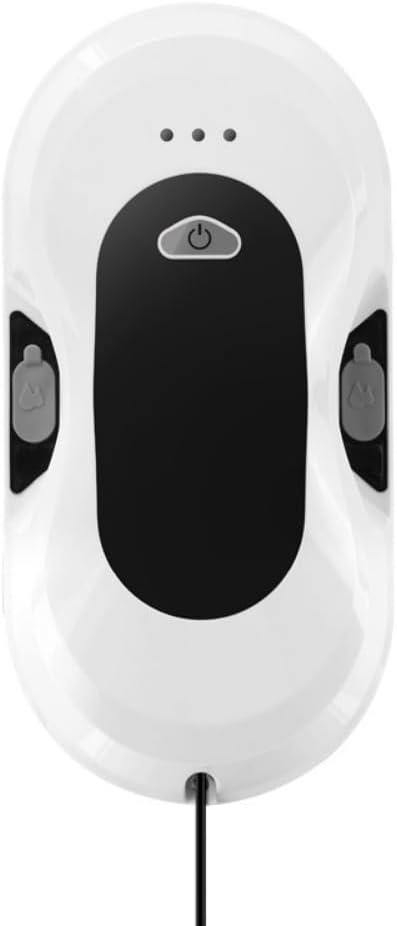 Fully Automatic Dual Water Jet Intelligent Window Cleaning Robot for Windows/Tiles/Glass Doors Automatic Window Cleaning Robot with Dual Side Water Jets (White)