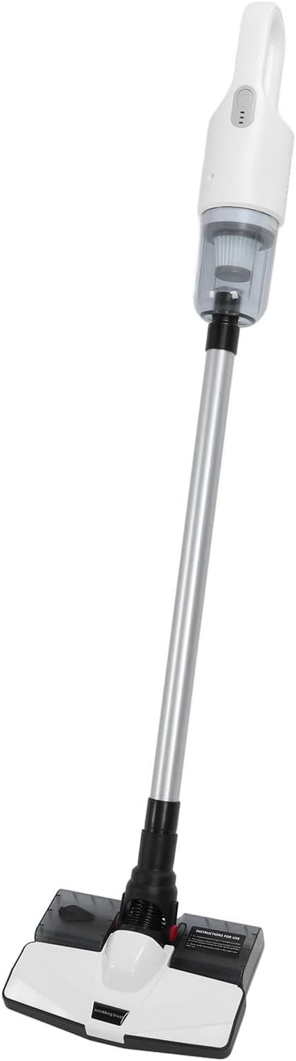 Cordless Vacuum Cleaner Powerful Suction Wet Dry Vacuum with Mop 2 Gears Adjustable 6000mAh Battery for Pet Hair Carpet Hardwood Floor (White)
