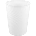 BESPORTBLE Small Plastic Trash Can with Pressure Ring Household Wastebasket Bin for Kitchen Office Bathroom and Bedroom Stylish Open-top Garbage Container for Home Use