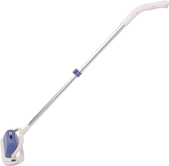 Hyuduo Electric Window Cleaner Wiper Scrubber with 11500 RPM Motor Telescopic Pole &amp Removable Head for Glass Tile Marble Car Wall