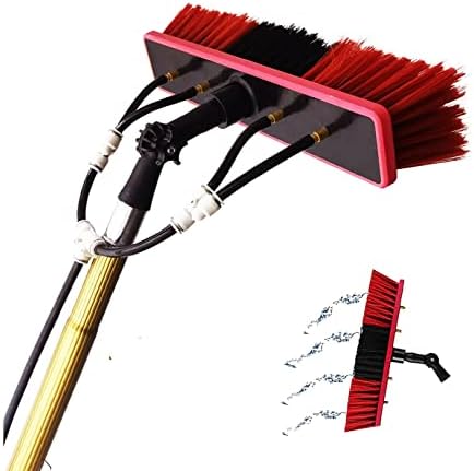 Glass Cleaning Brush Household Water Supply Telescopic Pole Kit Solar Panel Rotating Brush Solar Photovoltaic PanelsWater Fed Window Cleaning Pole with Photovoltaic Panel Cleaner