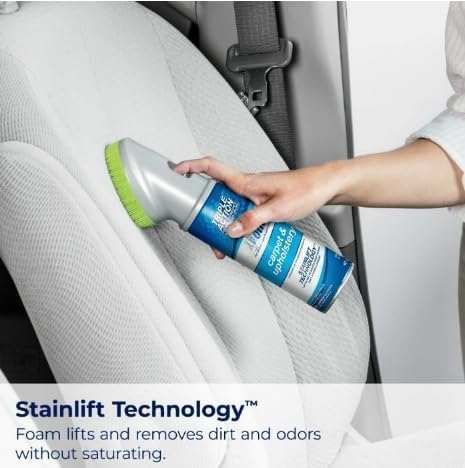 Woo-lite Carpet and Upholstery Foam Cleaner with Built-in Brush Triple Action Stainlift Technology for Stairs Fabrics Pet Odors