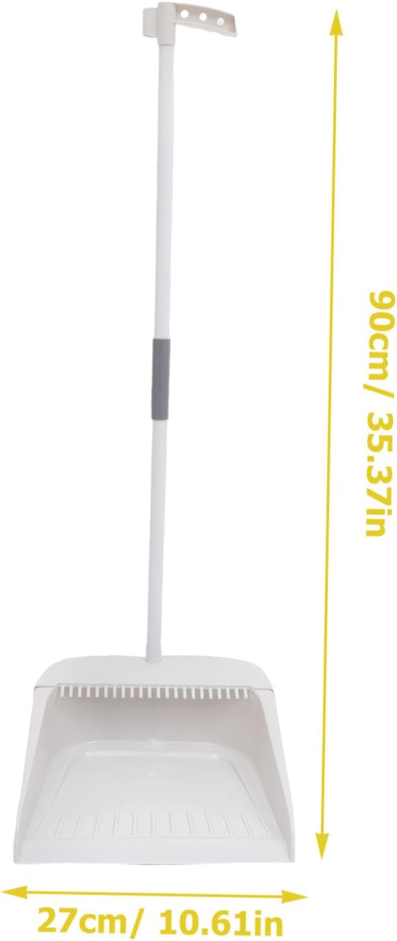 Beaupretty 1Set Heavy Duty Broom and Dustpan Set with Long Handle Soft Bristles Sweep Broom Kit for Home Floor Cleaning Anti-Wind Stable Dustpan for Indoor Use