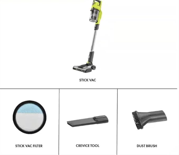 PCL720B Fits For RYOBI 18V Bagless Cordless Mesh Filter Stick Vacuum er (Tool Only)
