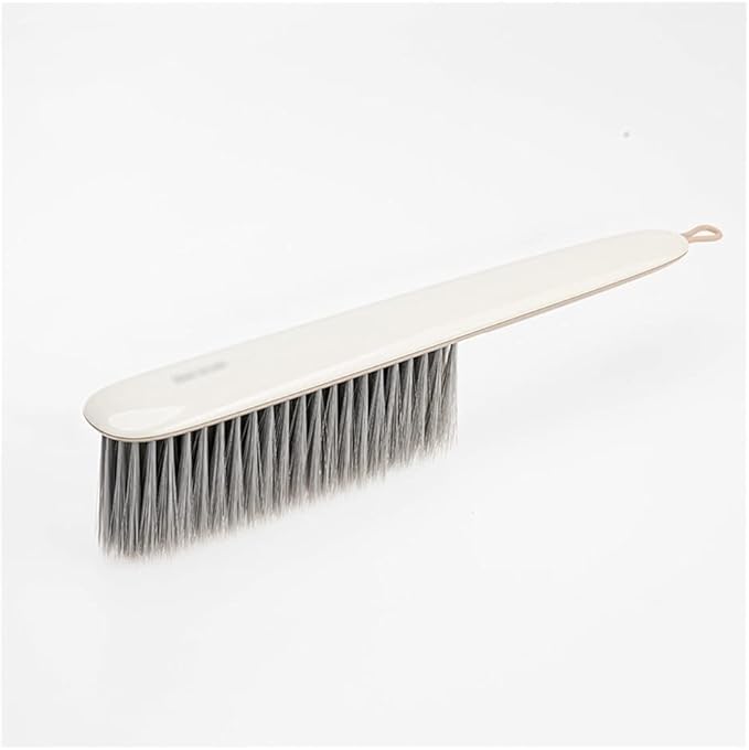 Bed Brush Soft Cleaning Brush Hand Broom Hotel Family Clothes Dust Hair Sofa Bed Sheets Bedspread Carpet Cleaning ABS+PBT+PET(Beige)