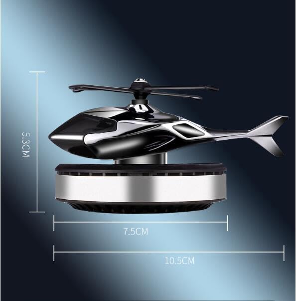 Car Air Fresheners with Solar Rotating Car Fragrance Diffuser Creative Car Perfume Decoration Car Dashboard Aromatherapy Ornament Solar Helicopter Perfume Ornament Home Office Desktop Decoration D