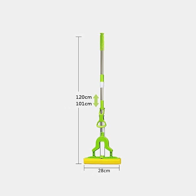 Sponge Mop and Super Absorbent Self Cleaning Lazy Floor with Washing Drying