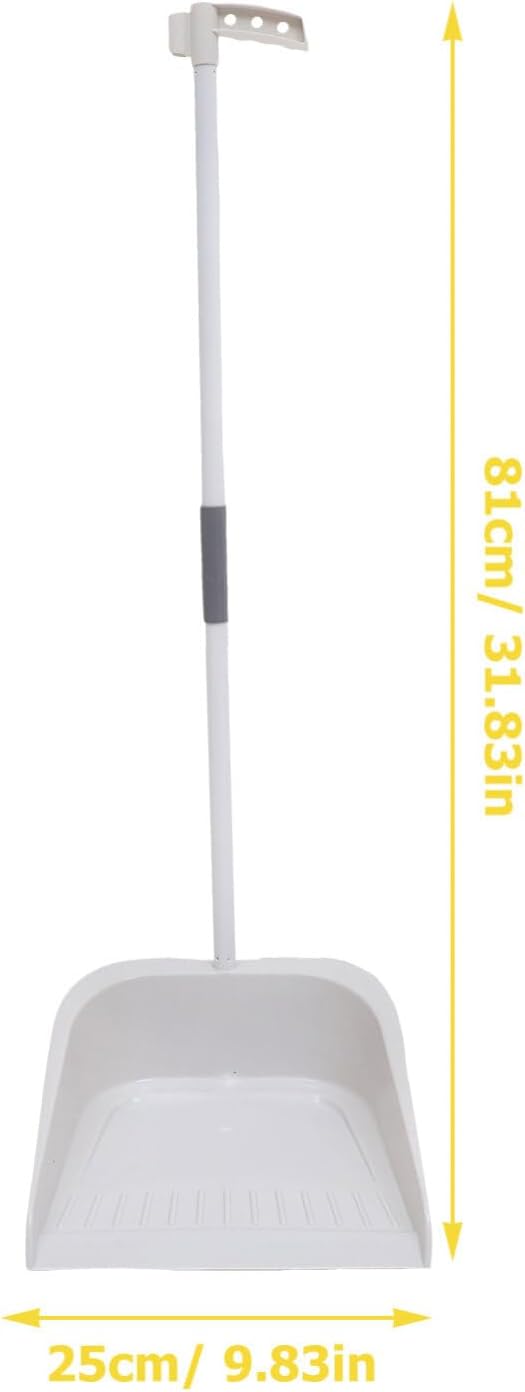 Lurrose 1set Heavy Duty Broom and Dustpan Set Ergonomic Long Handle for Efficient Cleaning for Home Office Indoor Outdoor Use Floor Sweeping Tools