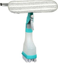 Glass Window Wiper Soap Cleaner Rubber Scraper Mirror Bathroom Wall Cleaning Brush with Sponge Brush Head BottleWhite 27 * 10 * 31cm