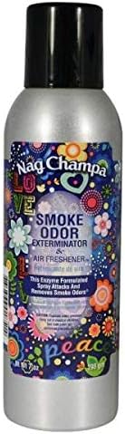 Tobacco Outlet Products - Hippie Love Nag Champa Patchouli Amber Smoke Odor Exterminator 7oz Spray 3 Pack (1 of Each)