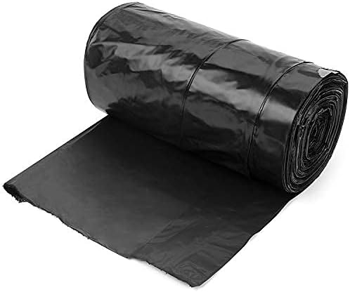 Aluf Plastics 33 Gallon 1 MIL Black Drawstring Tall Kitchen Garbage Bags - 34 x 40 - Pack of 150 - For Home Kitchen Restaurant &amp Office