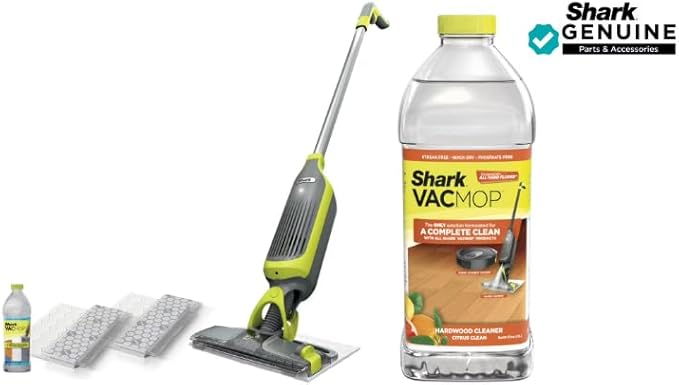 Sharks Cordless Hard Floor Vacuum Mop with Disposable Pads and Multi-Surface Cleaner Refill – Citrus Fresh 2L