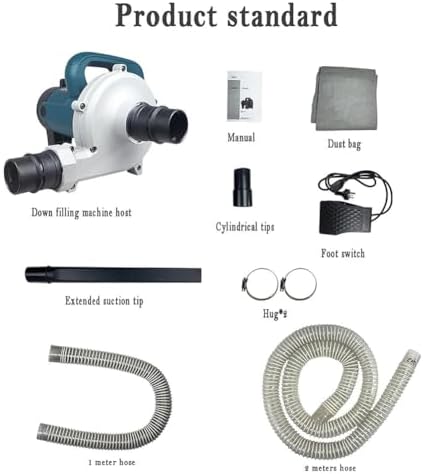 Electric Down Filling Machine – Feather Down Stuffing with Foot Control 6 Speed Settings for Efficient Mall Use Ideal for Upholstery &amp Bedding Projects.