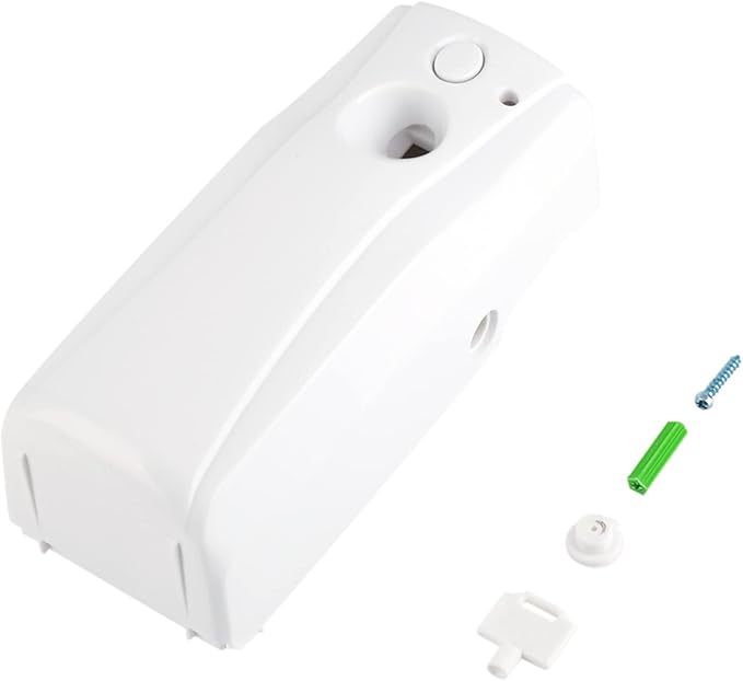Automatic Wall Mounted Air Freshener Dispenser for Home Bathroom 24-Hour Air Purification for Hotel Public Restroom White