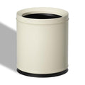 2.6 Gallon/10L White Trash CanOpen Top Metal Waste Basket ModernElegant Garbage CanUnder the Table Trash Binfor BathroomBedroomLiving RoomKitchenOfficeBankCafe(White 10L)