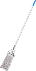 Floor Cleaning Cotton Mop Durable Wet Dry Mop with Long Handle for Hardwood Tile and Floors Excellent Absorbency and Wear Design for Easy Cleaning