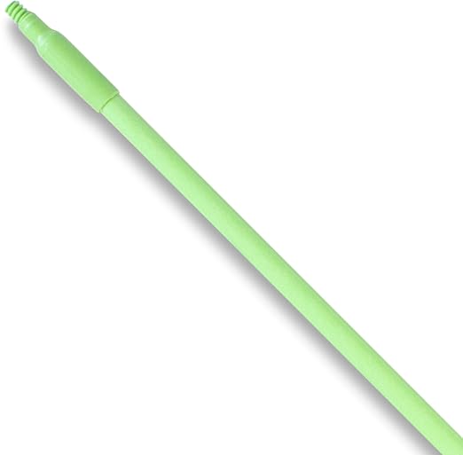 SPARTA 41225EC75 Fiberglass Broom Handle Mop Handle Replacement Handle With Acme Threaded Tip For Commercial Cleaning 48 Inches Lime