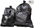 Trash Can Liners 38 X 58 100 bags/case black color low density 55-60 gallon capacity