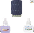 Yankee Candle Fresh Harmony Variety Pack - Scent Plug Diffuser Organic Pattern Blue Scent Plug Refill Lemon Lavender and Clean Cotton Variety Pack