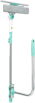 Compatible For Extendable Window Glass Cleaning Household Tool Building Retractable Pole Washing Brush Dry Wet Scraper Wiper