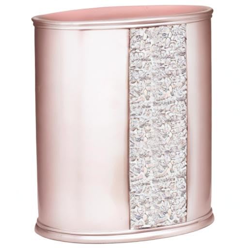 Zahari Home Sinatra Waste Basket Decorative Beautiful Designs Bathroom Bedroom Living Room Decor Blush
