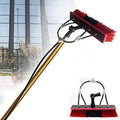 Glass Cleaning Brush Home Water Fed Telescopic Pole Kit Solar Panel Brush Rotating for Photovoltaic Panel18FT Water Fed Window Cleaning Pole Brush for Photovoltaic and Solar Panels