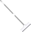 BESTYASH Long Handle Bathroom Floor Scrubber Brush with Hard Bristles and Scraper Cleaning Area Tile and Grout Brush for Efficient Home Cleaning