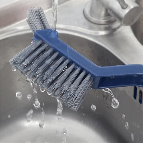 Multipurpose Tile and Floor Gap Cleaning Brush - Handy Tool for Bathroom Kitchen and Window Grooves - Essential Household Corner Cleaner (White)