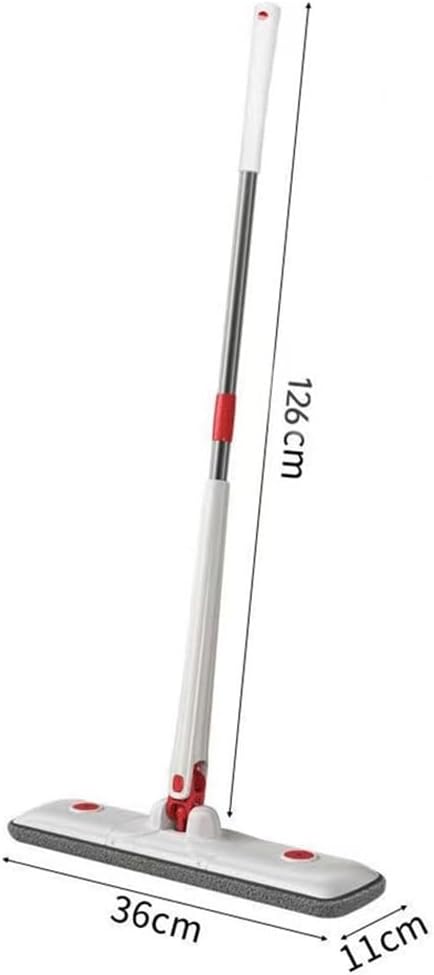 Self-Twisting Horizontal Board No-Hand Wash Mop Household Dust Clean Dry and Wet Wood Floor Absorbent