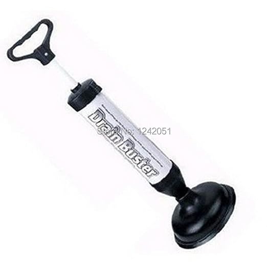 Hand Power Drain Buster Cleaner Toilet Plunger Tool