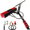 Telescopic Window Cleaning Bar with Brush Extendable Roof Cleaner for Terrace &amp Solar Panels Includes Scraper for Efficient Cleaning