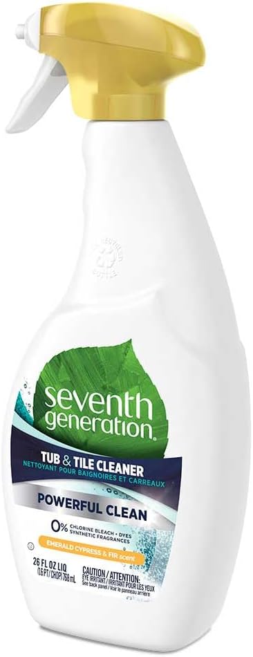 Seventh Generation Tub &amp Tile Cleaner Emerald Cypress &amp Fir Scent 26 Fluid Ounce (Pack of 8)