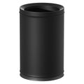 9L/2.3GAL Black Bathroom Trash Can Small Office Wastebasket Double Metal Bucket Body for Bathroom BedroomChildren's Room Powder RoomHotelBank (9L-Black)