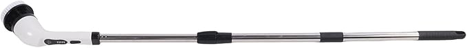 Electric Bath Scrubber Cleaner with Interchangeable Heads for Bathroom Kitchen Cars Floors Telescopic Handle