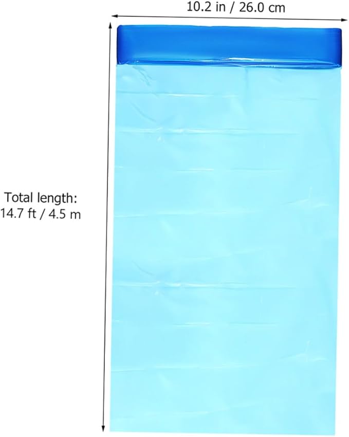 5 Rolls Pe Diaper Pail Bags 260mm X 7m Thickened Trash Bags for Nursery and Outdoor Use