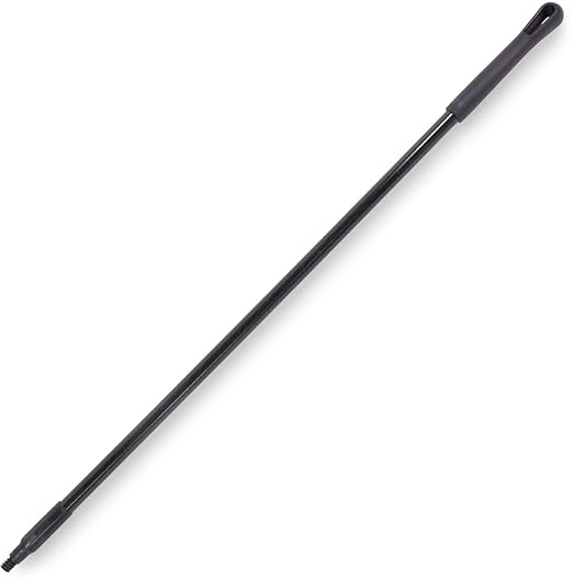SPARTA 41225EC03 Fiberglass Broom Handle Mop Handle Replacement Handle With Acme Threaded Tip For Commercial Cleaning 48 Inches Black
