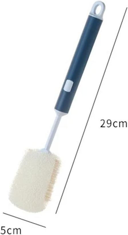 Removable Long Handle Soft Sponge Brush Kitchen Washing Cleaning Tool For Wineglass Bottle Glass Cup(Green)