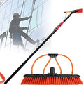 Glass Cleaning Brush Home Water Fed Telescopic Pole Kit Solar Panel Brush Rotating for Photovoltaic PanelWater Fed Pole Kit Telescopic Solar Panels Cleaning Pole Window Cleaning Equipment